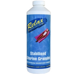 Aquafayre Relax 1kg Stabilised Chlorine Granules Aquafayre Relax 1kg Stabilised Chlorine Granules
