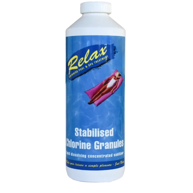 Aquafayre Relax 1kg Stabilised Chlorine Granules Aquafayre Relax 1kg Stabilised Chlorine Granules