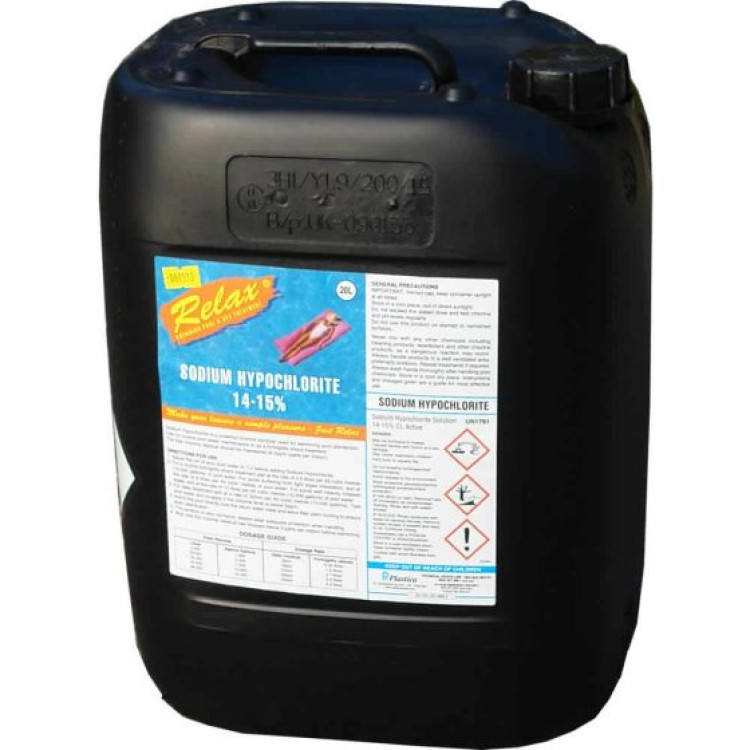 20 ltr Liquid Chlorine FOR COLLECTION ONLY 20 ltr Liquid Chlorine FOR COLLECTION ONLY