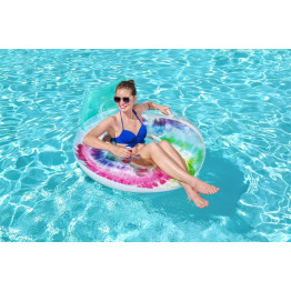 Tie Dye Swim Ring With Pillow Tie Dye Swim Ring With Pillow